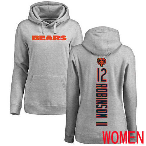 Chicago Bears Ash Women Allen Robinson Backer NFL Football #12 Pullover Hoodie Sweatshirts